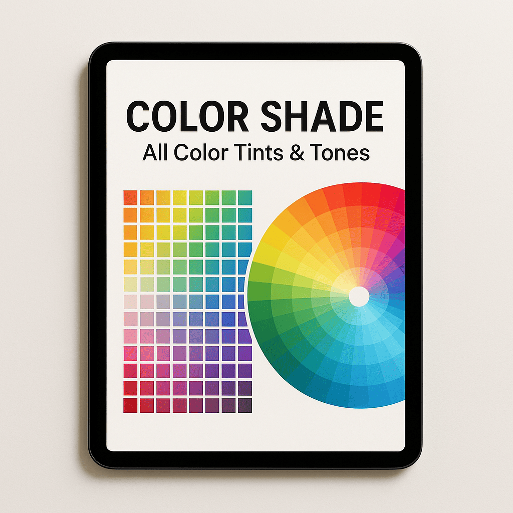 COLOR SHADE: All Color Tints & Tones – The Ultimate Guide to Color Variants and Names