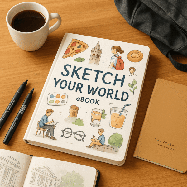 Sketch Your World – A Creative Guide to Drawing Everyday Life and Travel Moments