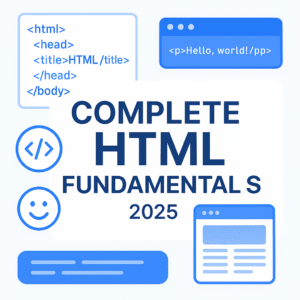 Complete HTML Fundamentals 2025: Build Clean, Semantic Web Pages from Scratch